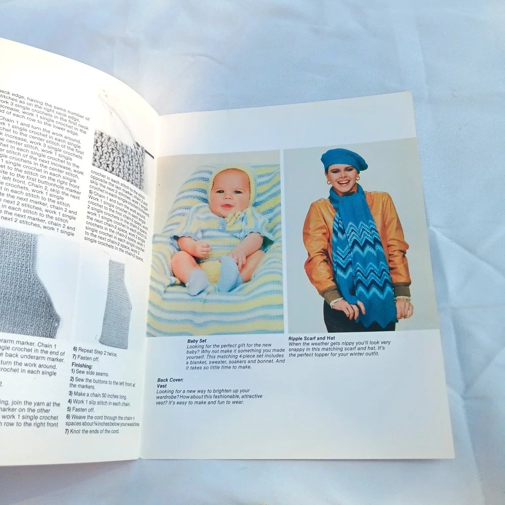 Keeping You In Stitches‎ Crochet Pattern Book Shawl Afghan Sweater Hat Vest